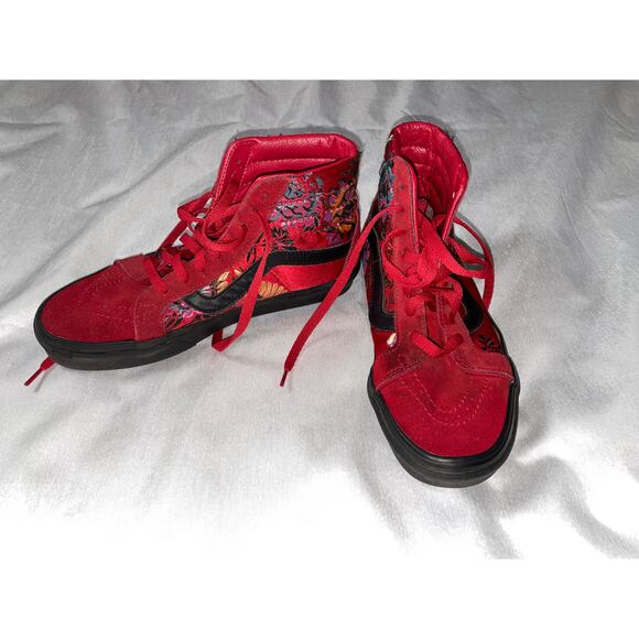 Vans Sk8 Reissue Hi Festival Santin Floral Suede Woman's Hi-Top - Size 8 - Picture 3 of 13